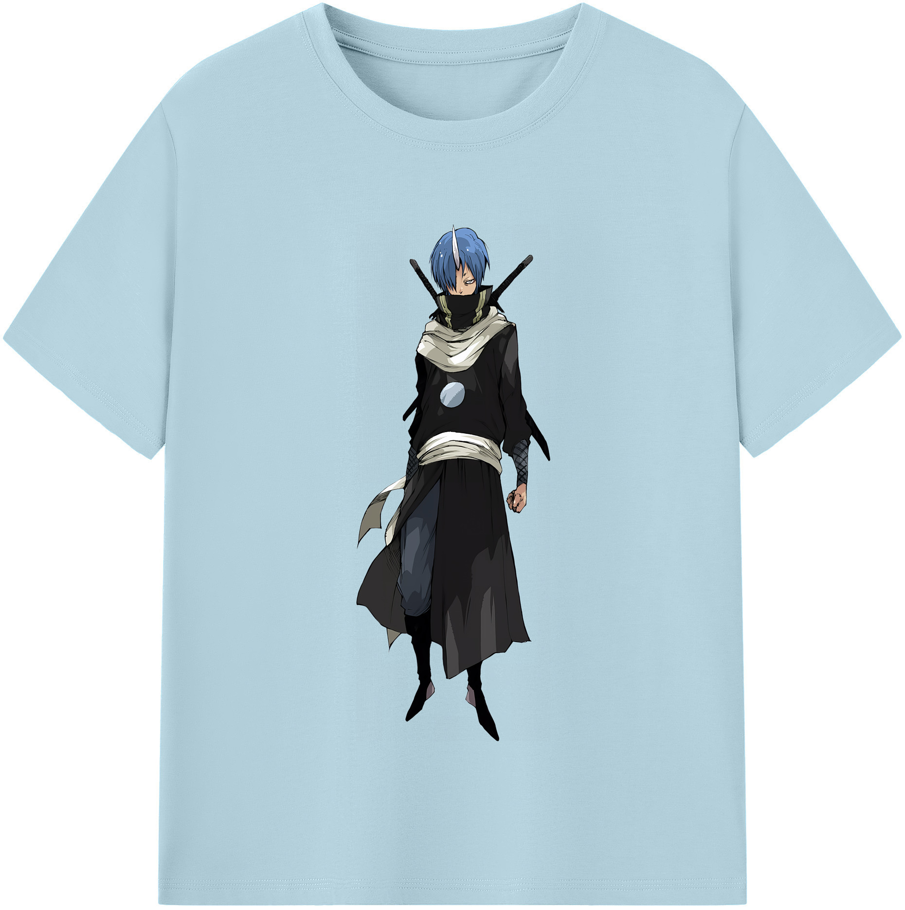 （画像用） 転スラ Regarding Reincarnated to Slime 綿100％半袖Tシャツ（フロントプリント）